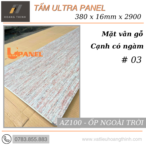 Tấm Ultra Panel kim loại ốp tường ngoài trời