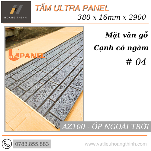 Tấm Ultra Panel kim loại ốp tường ngoài trời