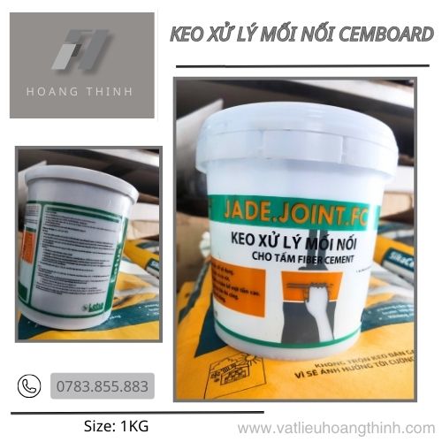 Keo sử lý mối nối tấm xi măng giả gỗ