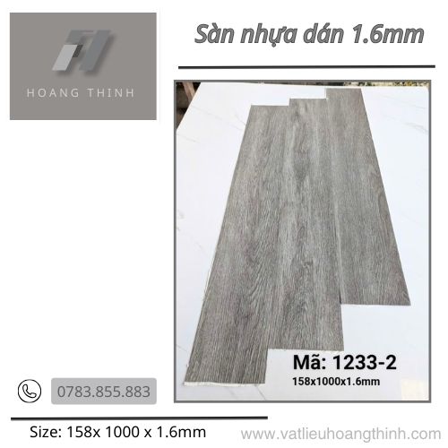 Sàn nhựa dán keo 1.6mm