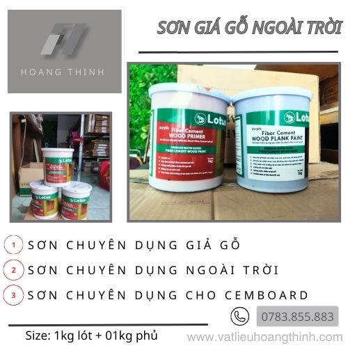 Sơn giả gỗ ngoài trời