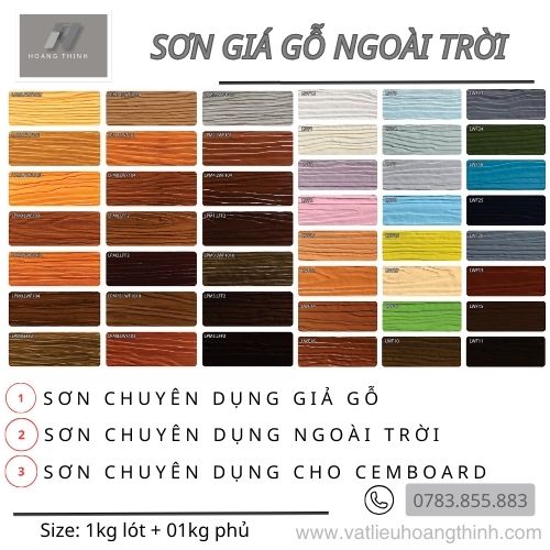 Sơn giả gỗ ngoài trời