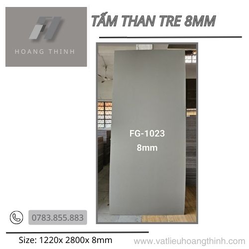 Tấm ốp than tre mặt màu 12 x 2800 x 8mm