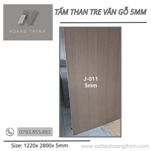 Tấm than tre vân gỗ 5mm J