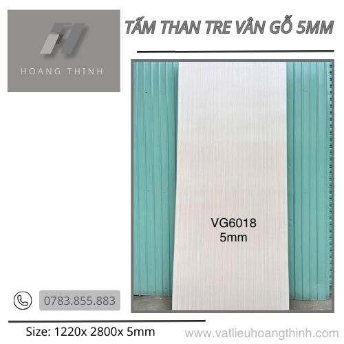 Tấm than tre vân gỗ 5mm J