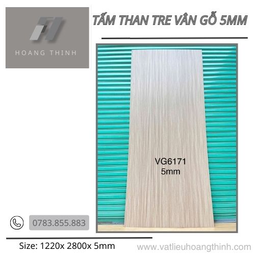 Tấm than tre vân gỗ 5mm J