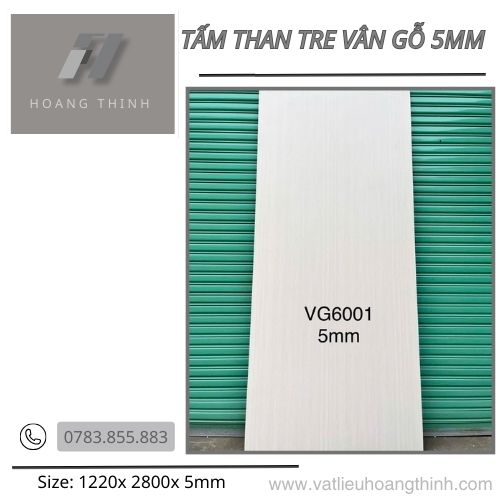 Tấm than tre vân gỗ 5mm J