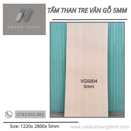 Tấm than tre vân gỗ 5mm J