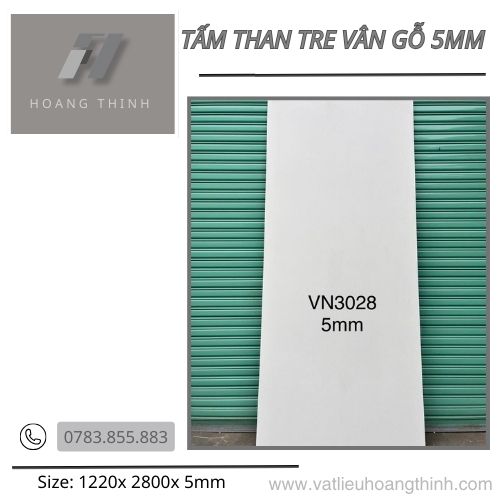 Tấm than tre vân gỗ 5mm J