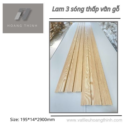 Gỗ Nhựa Lam 3 Sóng 