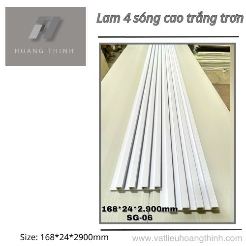 Gỗ Nhựa Lam 4 Sóng 