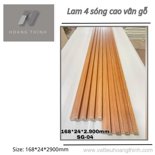 Gỗ Nhựa Lam 4 Sóng 