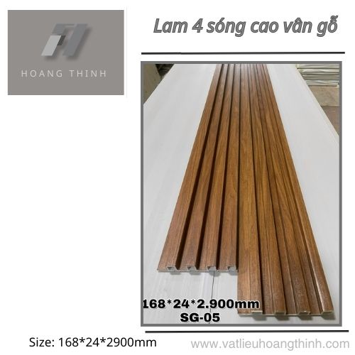 Gỗ Nhựa Lam 4 Sóng 