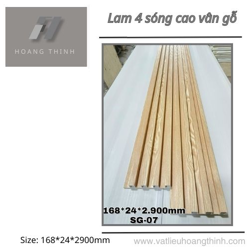 Gỗ Nhựa Lam 4 Sóng 