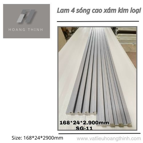 Gỗ Nhựa Lam 4 Sóng 