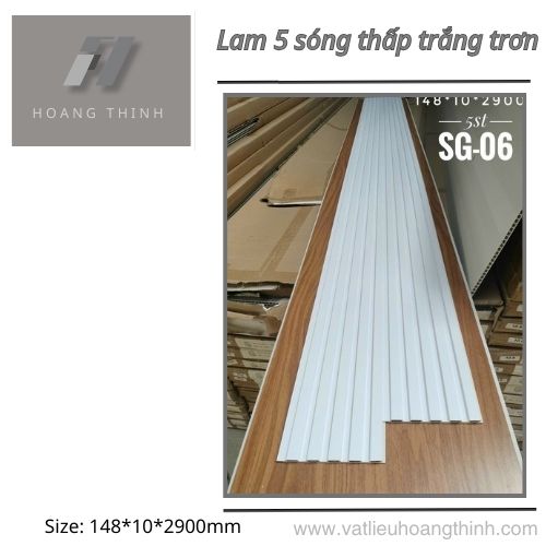 Gỗ Nhựa Lam 5 Sóng 