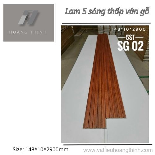 Gỗ Nhựa Lam 5 Sóng 