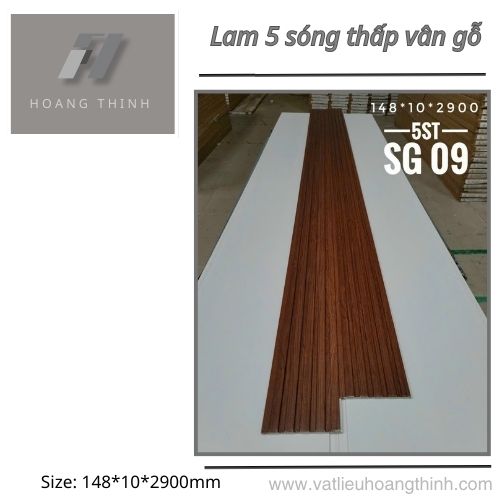 Gỗ Nhựa Lam 5 Sóng 