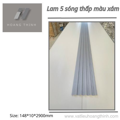 Gỗ Nhựa Lam 5 Sóng 